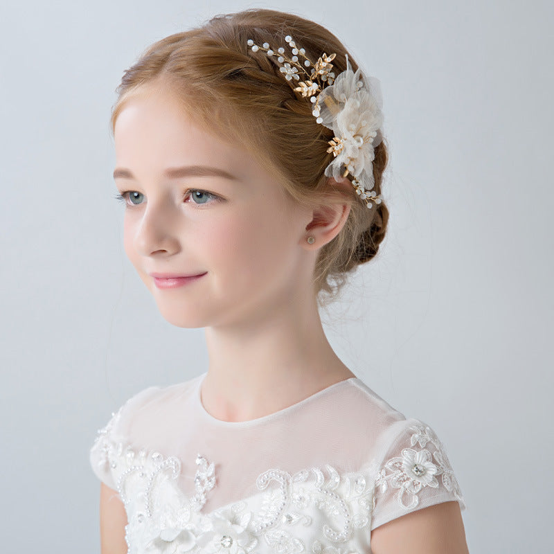 Children's Dress Flower Hair Accessories Headband Girls Performance
