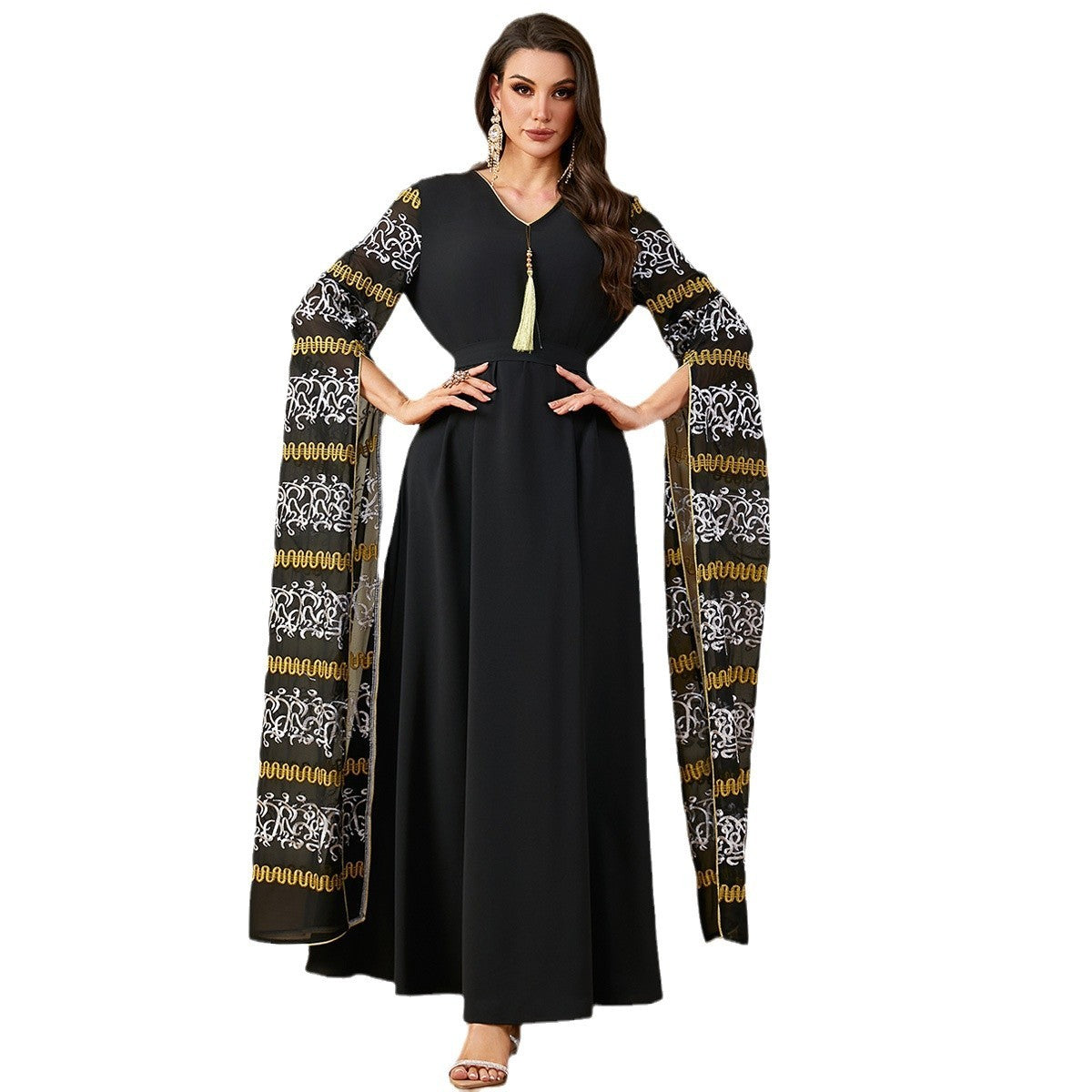 Embroidered Arabic Dress