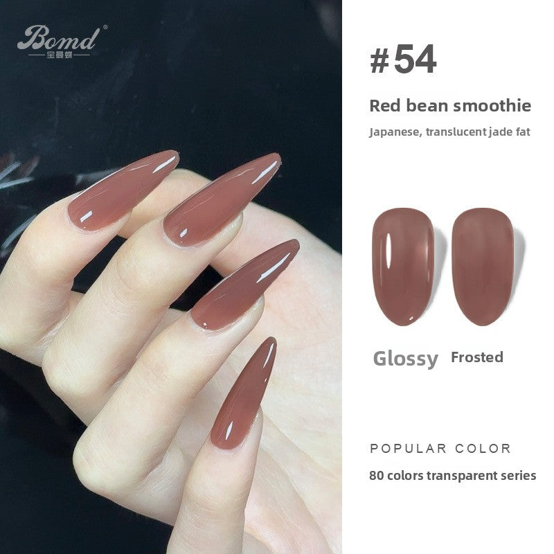 Ice-clear nude nail polish glue