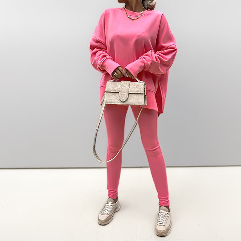 Sweatshirt And Leggings Two-piece Set