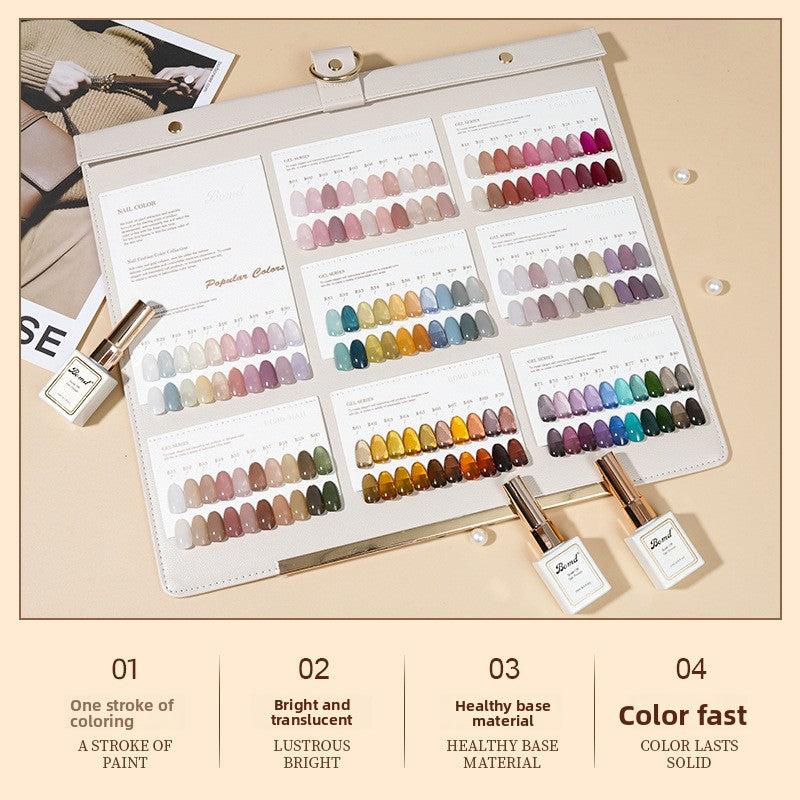 Ice-clear nude nail polish glue