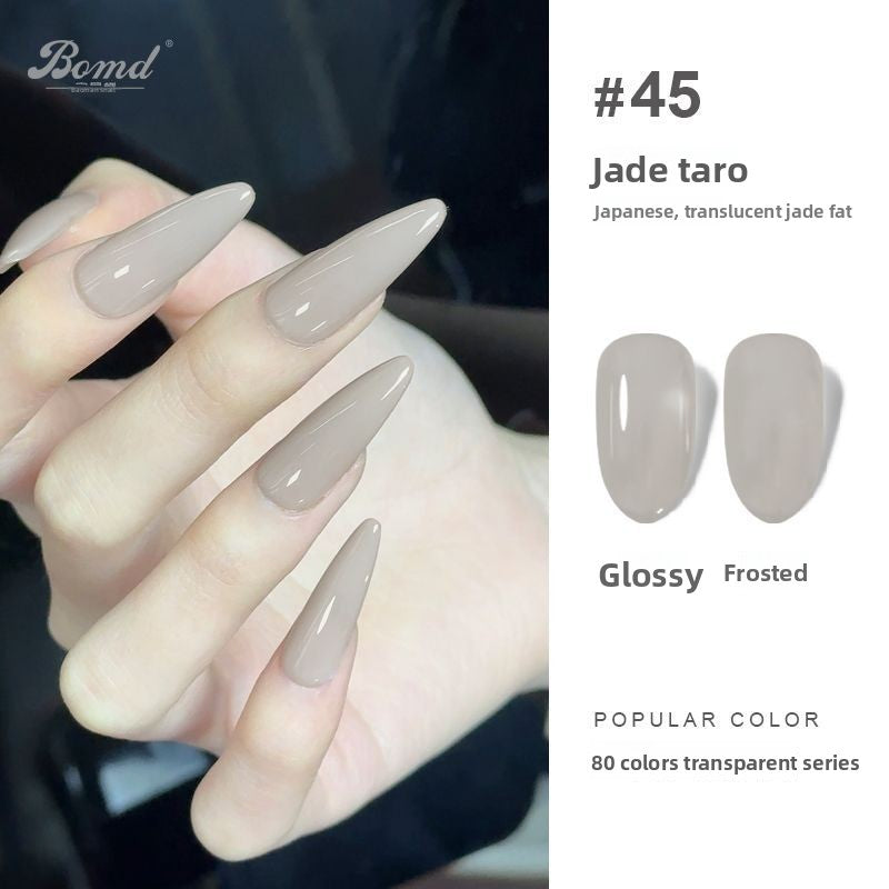 Ice-clear nude nail polish glue