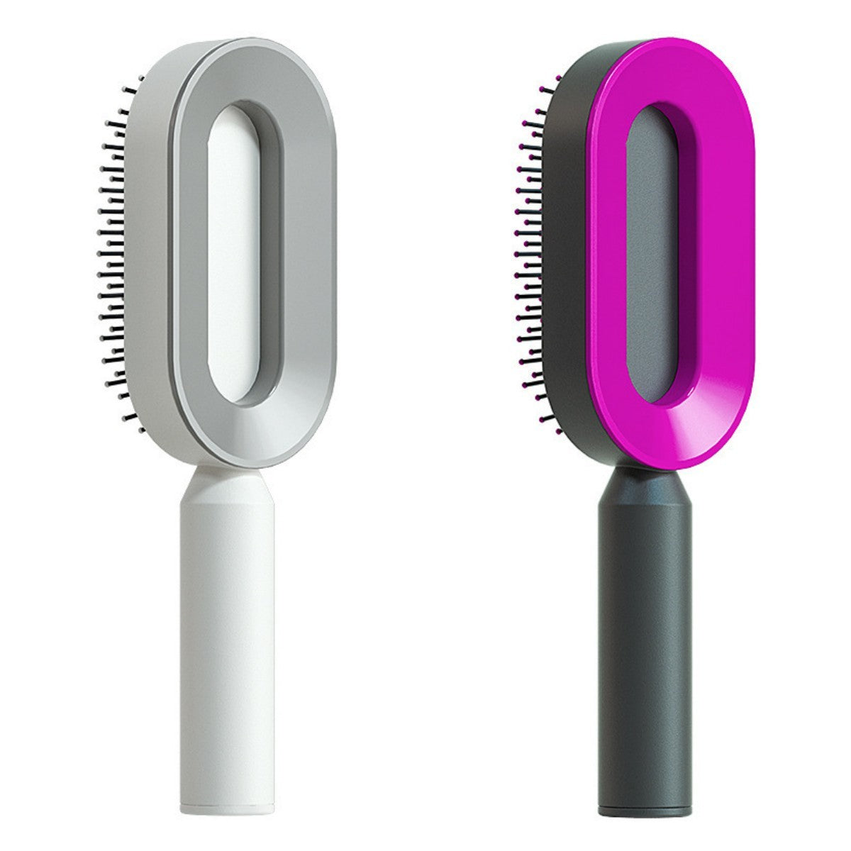 Self Cleaning Hair Brush For Women One-key Cleaning Hair Loss and Massage Scalp