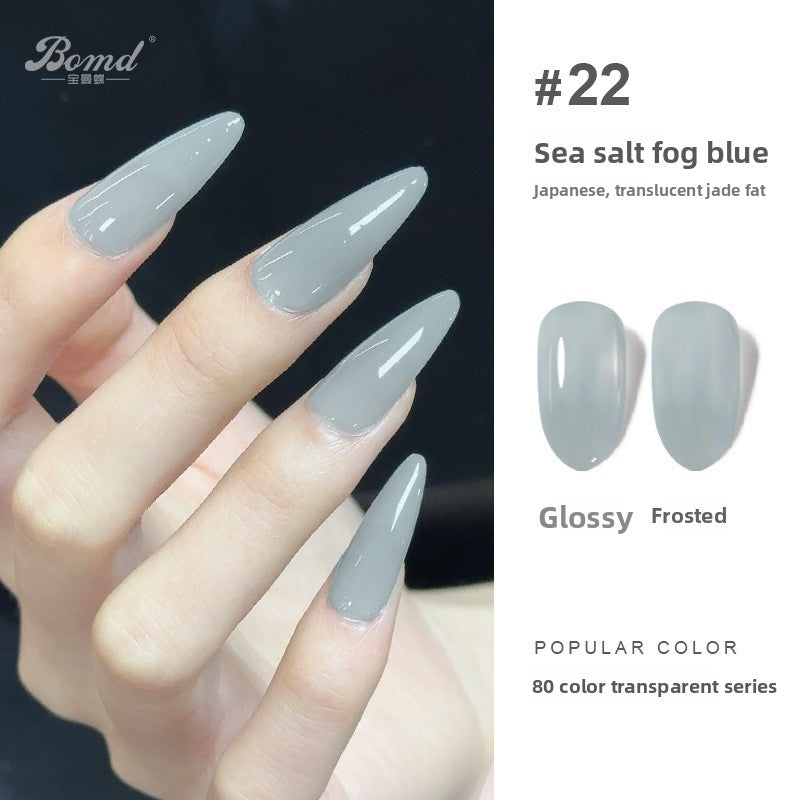 Ice-clear nude nail polish glue