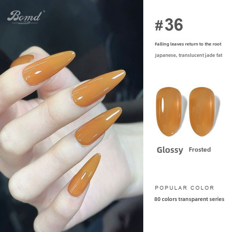 Ice-clear nude nail polish glue