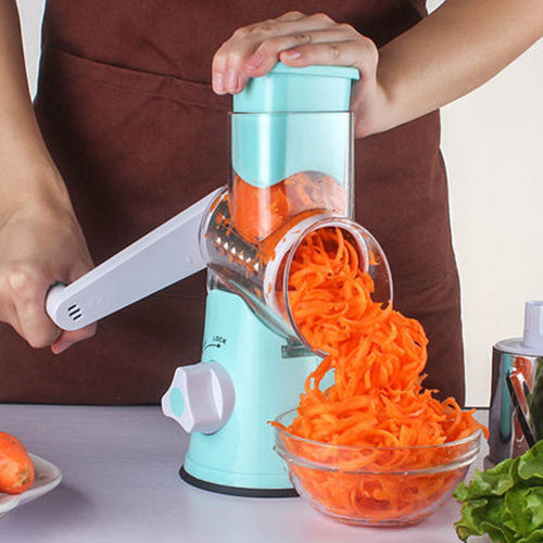 Manual Multifunctional Round Mandoline Vegetable Cutte & Slicer