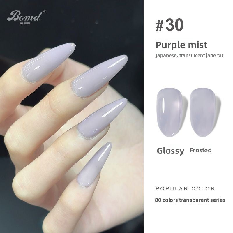 Ice-clear nude nail polish glue