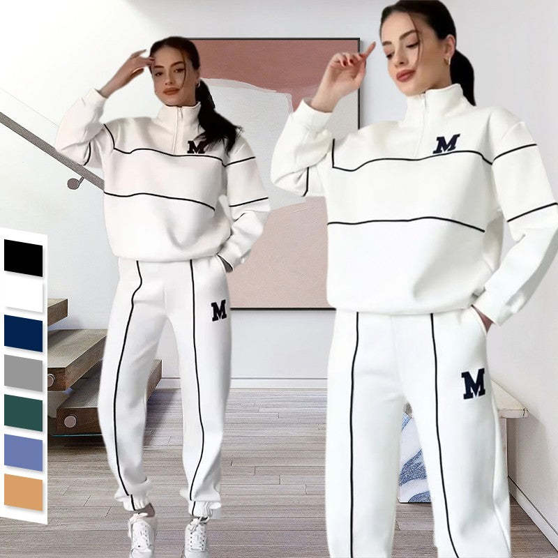 Womens 2 Piece Outfits Lounge Hoodless Pullover Sweatshirt set