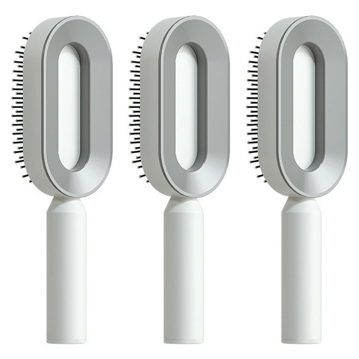 Self Cleaning Hair Brush For Women One-key Cleaning Hair Loss and Massage Scalp