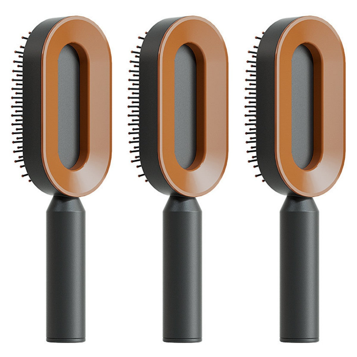 Self Cleaning Hair Brush For Women One-key Cleaning Hair Loss and Massage Scalp