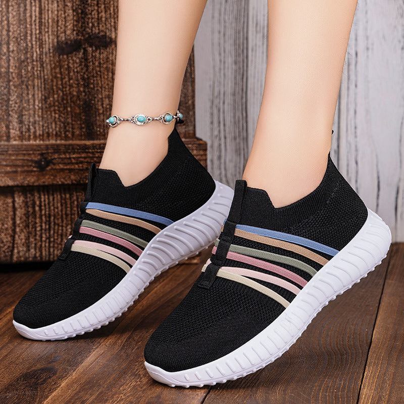 Women's Casual Shoes Breathable Mesh Surface Plus Size with Soft Bottom Pumps