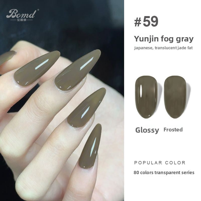 Ice-clear nude nail polish glue