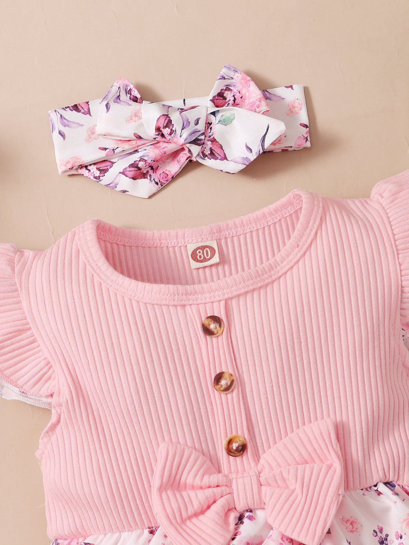 Ins Baby Spring And Autumn Style 2022 New Korean Version Of The Hot Style Female Baby Sleeveless Flower Print Triangle Romper