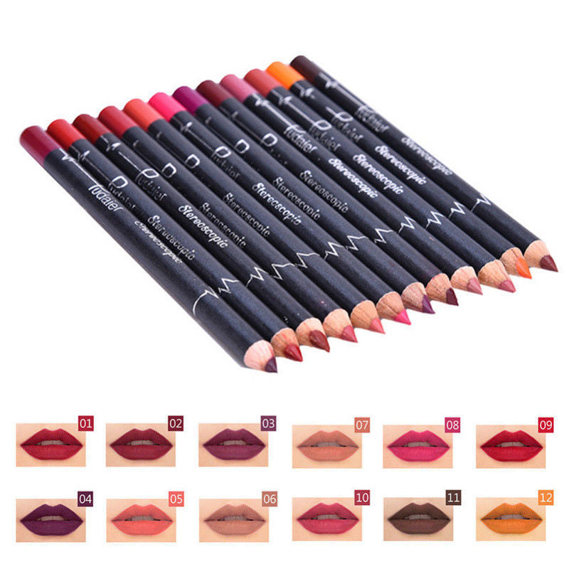 New 36-color Lip Liner Waterproof Non-smudge Nude Color Biting Lip Makeup Matte Multi-color Lip Pencil Lipstick Set