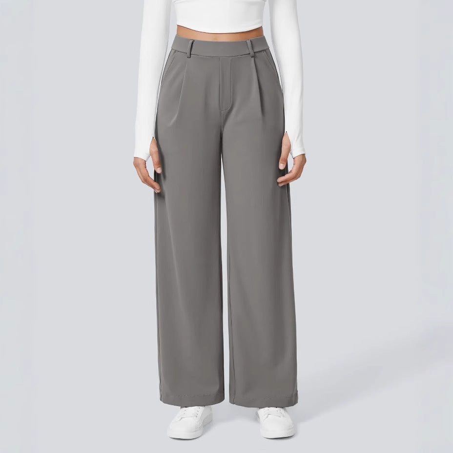 Outdoor Sports And Casual Pocket Pants Loose And Slim Straight Pants