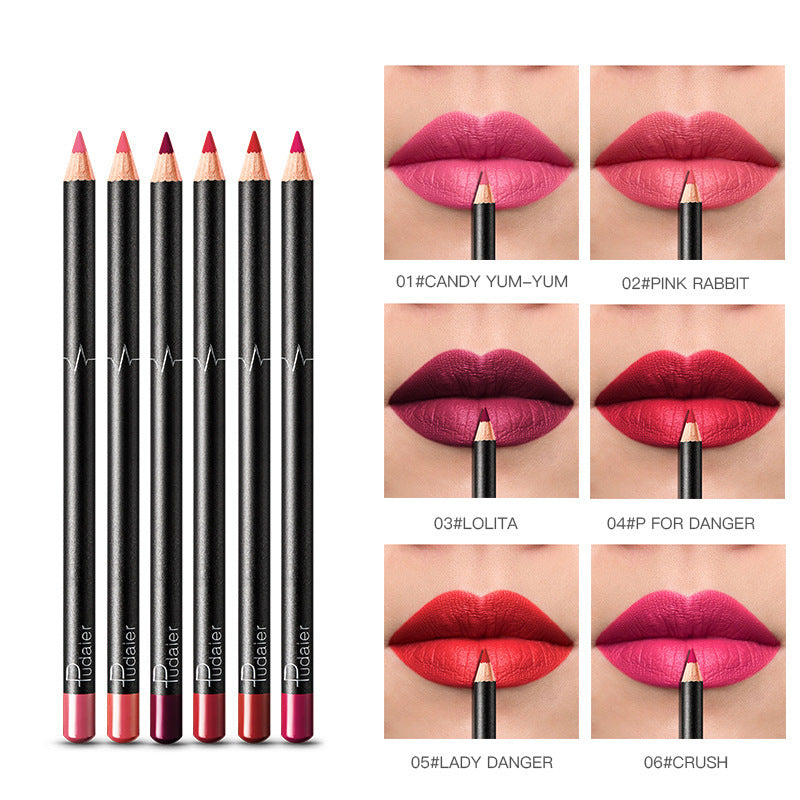 New 36-color Lip Liner Waterproof Non-smudge Nude Color Biting Lip Makeup Matte Multi-color Lip Pencil Lipstick Set