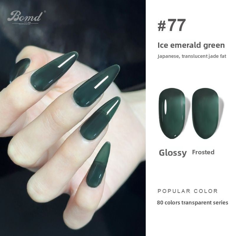 Ice-clear nude nail polish glue