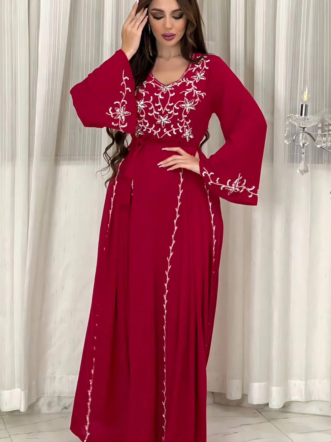Elegant Party Applique Dress
