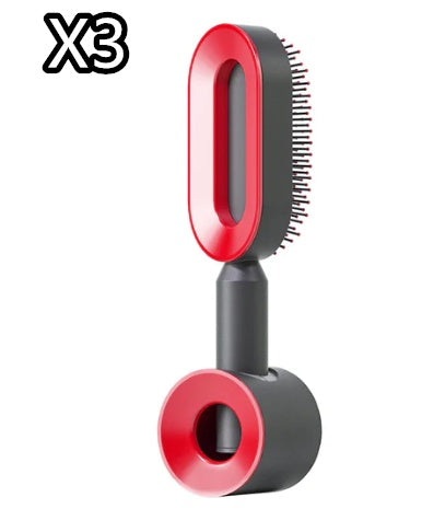 Self Cleaning Hair Brush For Women One-key Cleaning Hair Loss and Massage Scalp
