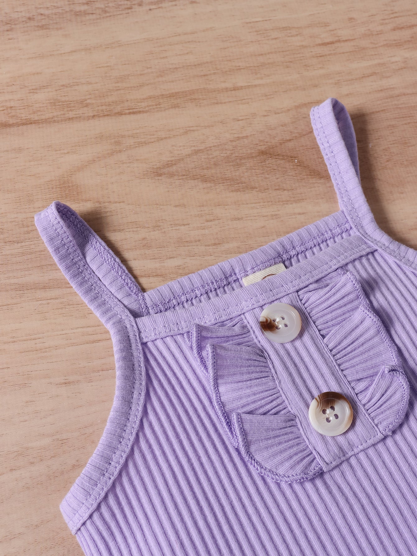 Cute Purple Shorts Two-piece Set