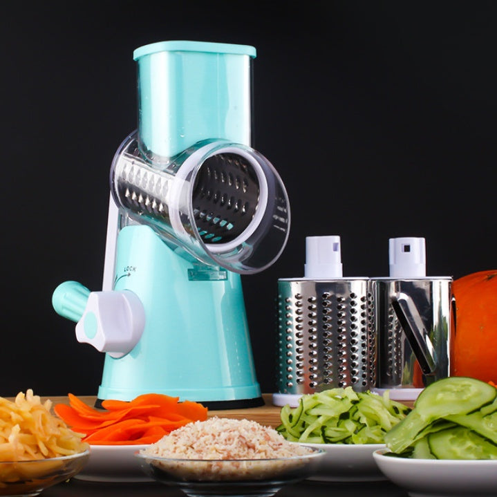 Manual Multifunctional Round Mandoline Vegetable Cutte & Slicer