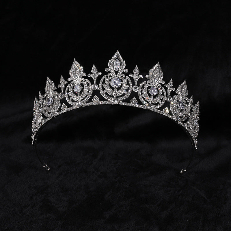 Zircon Crown Flower Hair Accessories