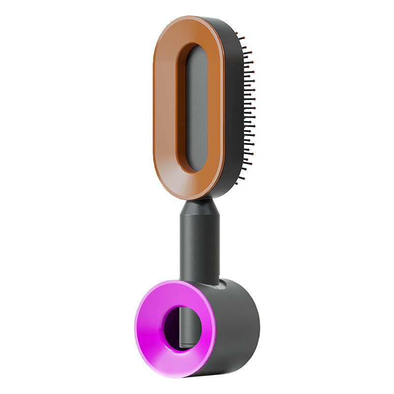 Self Cleaning Hair Brush For Women One-key Cleaning Hair Loss and Massage Scalp