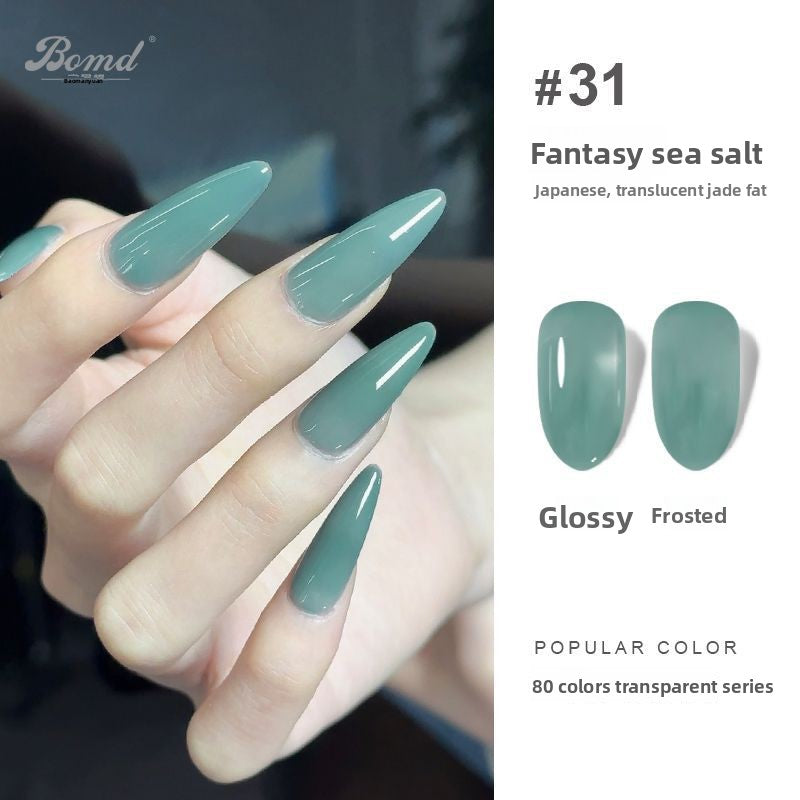 Ice-clear nude nail polish glue