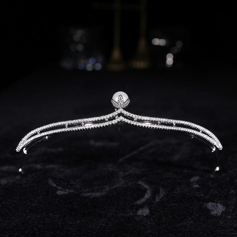 Zircon Crown Flower Hair Accessories