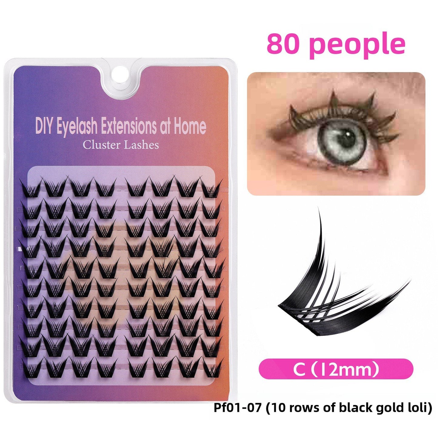 Natural Black Stem  Eyelashes