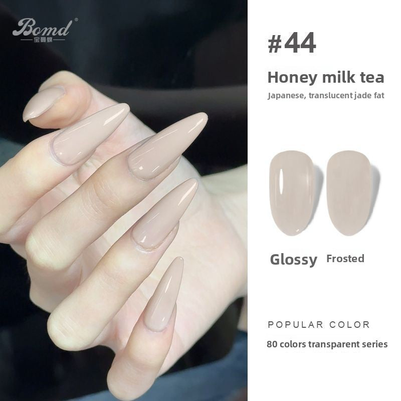 Ice-clear nude nail polish glue