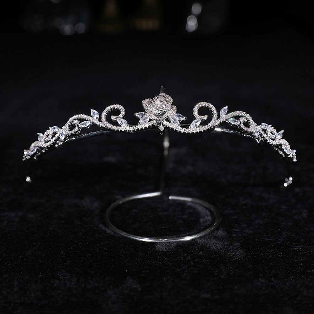 Zircon Crown Flower Hair Accessories
