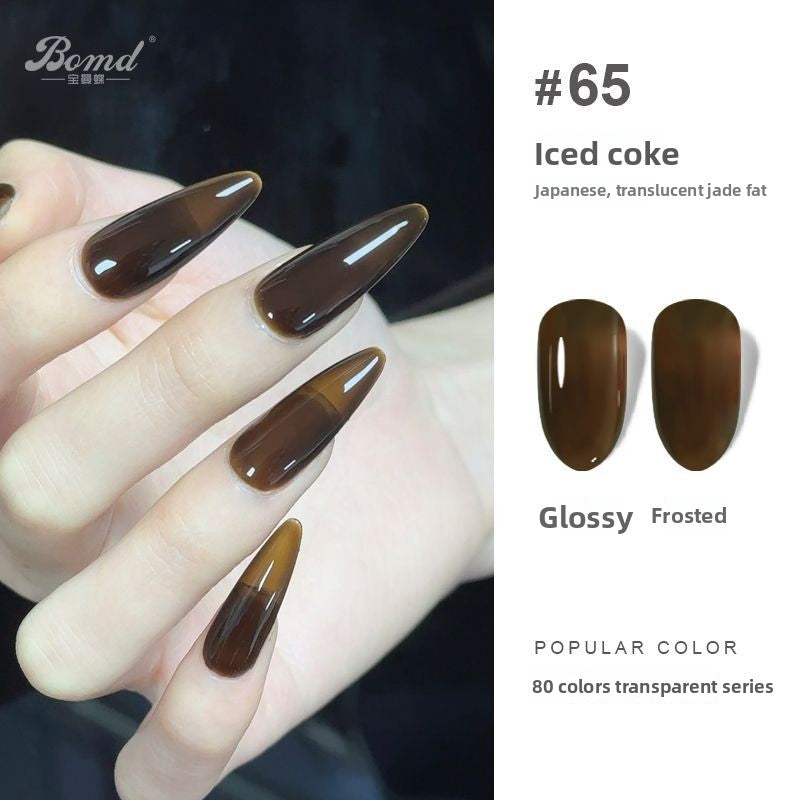 Ice-clear nude nail polish glue