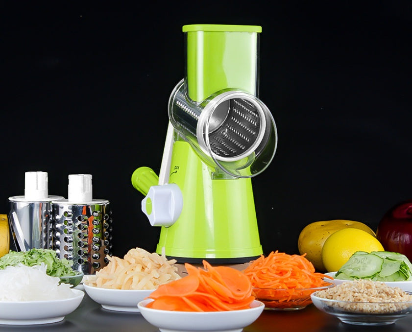 Manual   Multifunctional Round Mandoline   Vegetable Cutte & Slicer