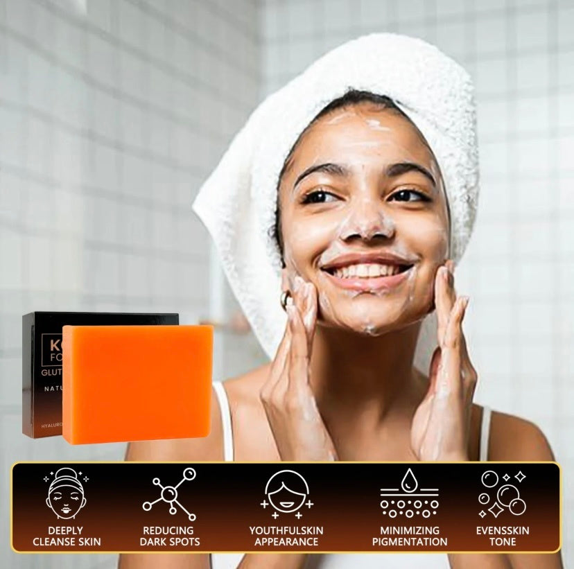Kojic Acid Soap For Hyperpigmentation,Enriched With Vitamin C, Retinol, Collagen