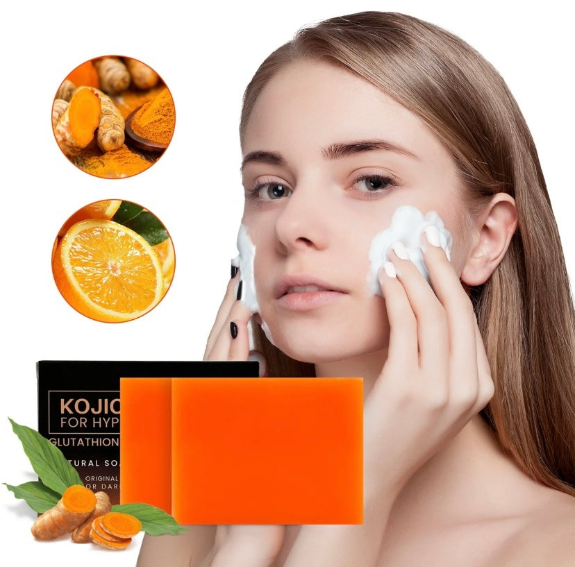 Kojic Acid Soap For Hyperpigmentation,Enriched With Vitamin C, Retinol, Collagen