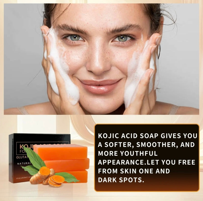 Kojic Acid Soap For Hyperpigmentation,Enriched With Vitamin C, Retinol, Collagen