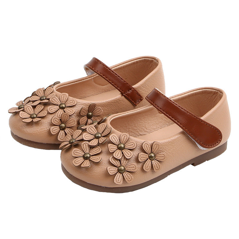Little Girls Flower Design Shoes