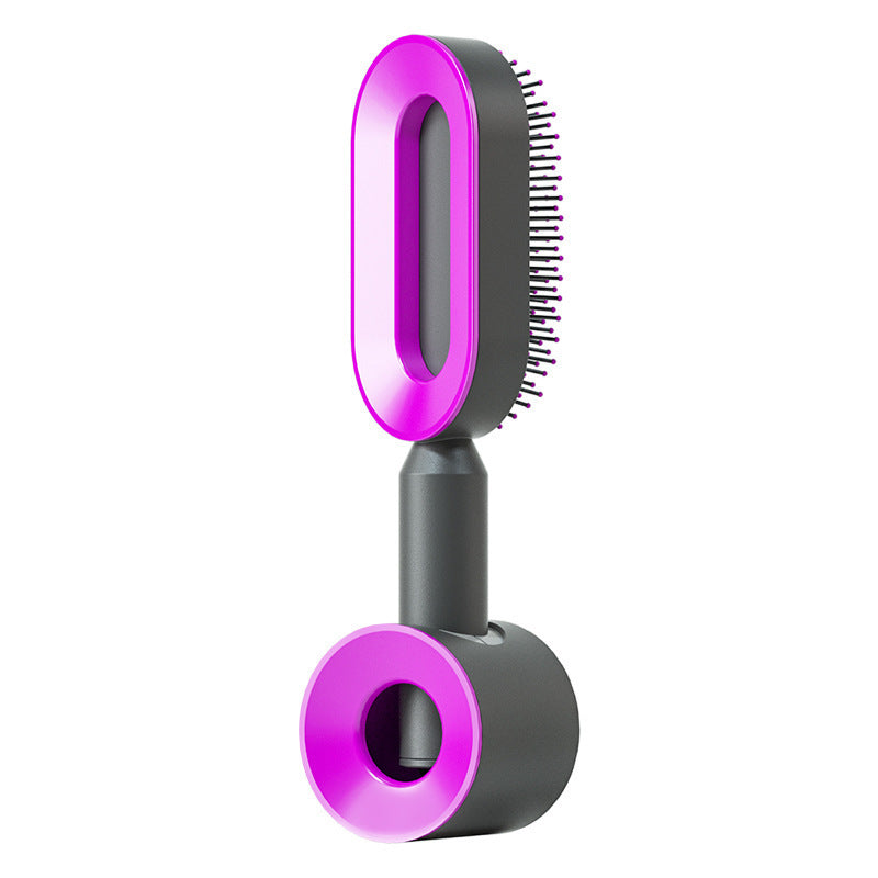 Self Cleaning Hair Brush For Women One-key Cleaning Hair Loss and  Massage Scalp
