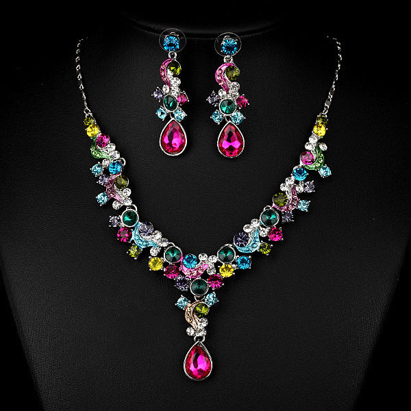 Western Wedding Photography Wedding Bride Necklace Earrings