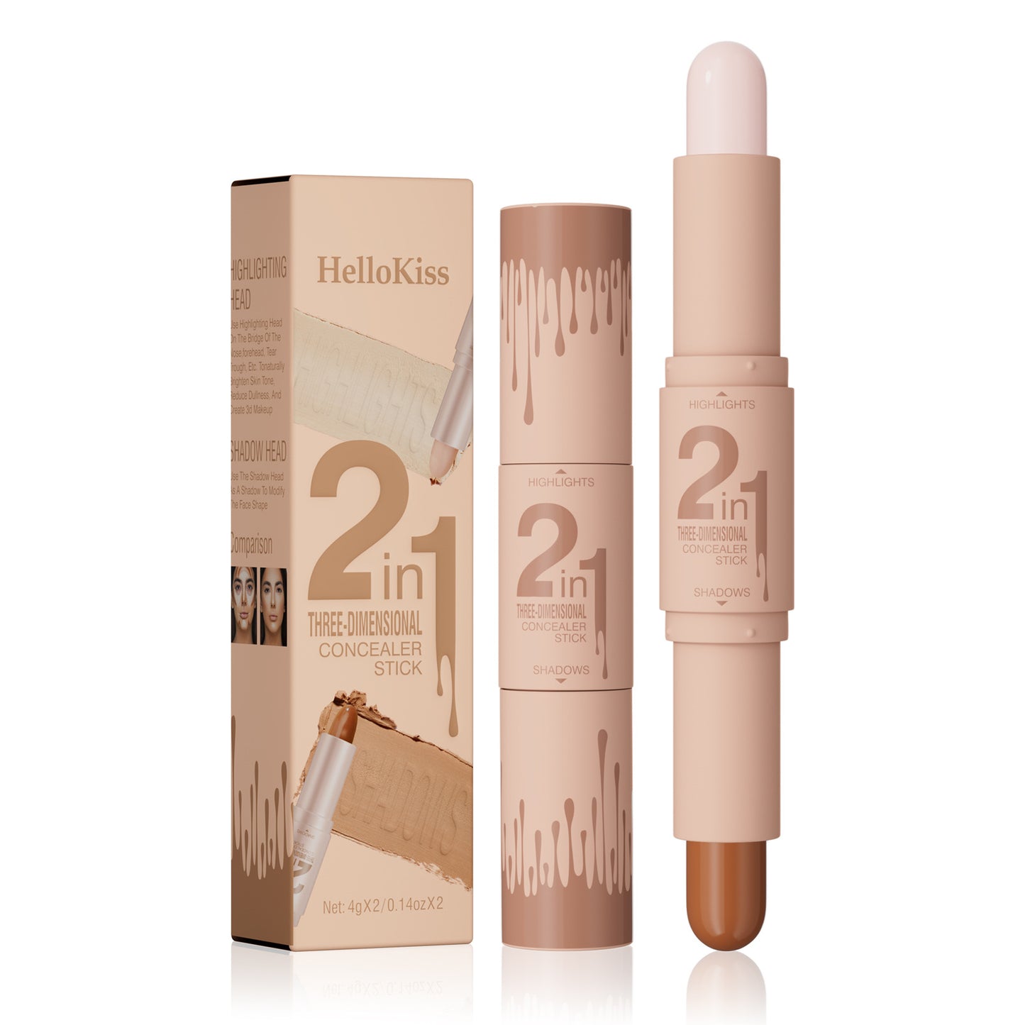 Makeup Three-dimensional    Double-head Fit Stick