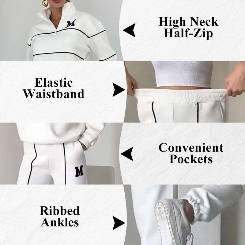 Womens 2 Piece Outfits Lounge Hoodless Pullover Sweatshirt  set