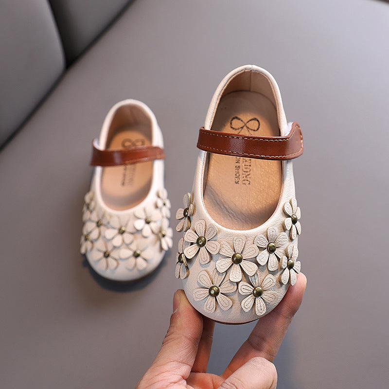 Little Girls Flower Design Shoes