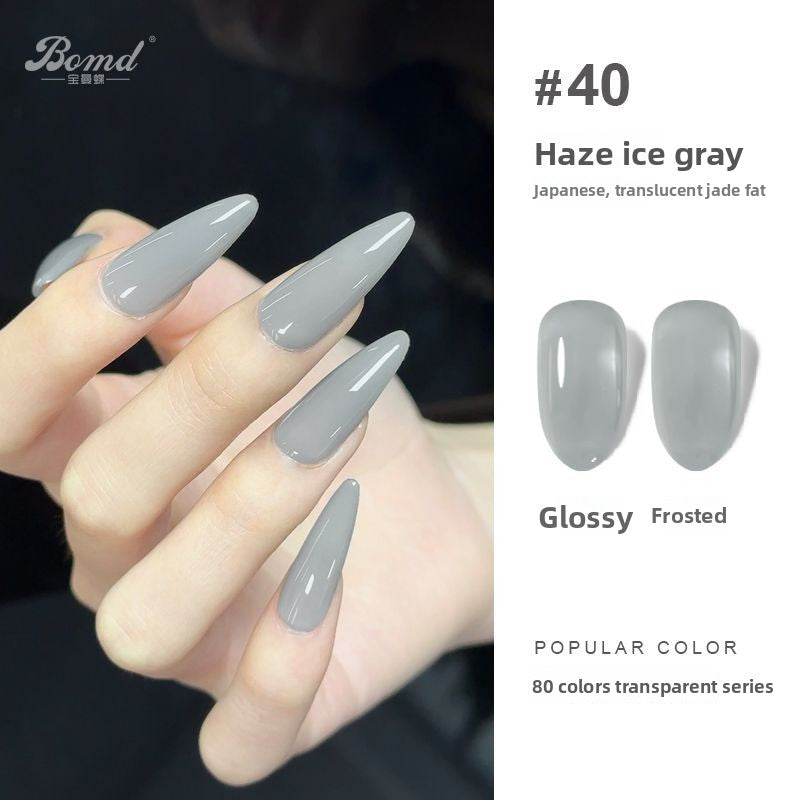 Ice-clear nude nail polish glue