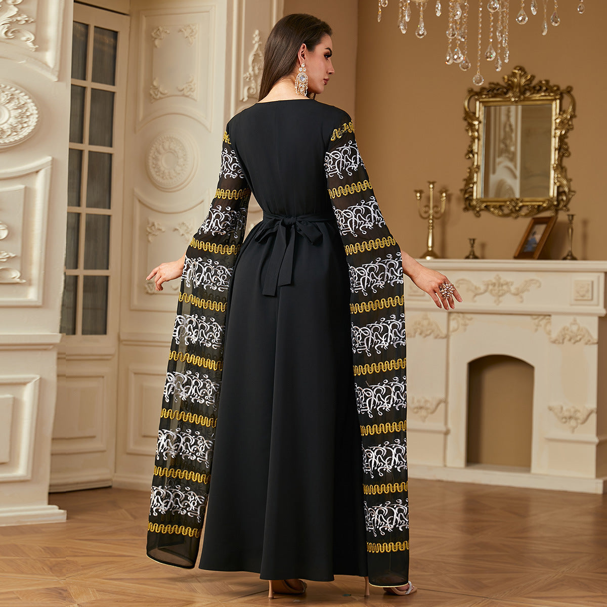 Embroidered Arabic Dress