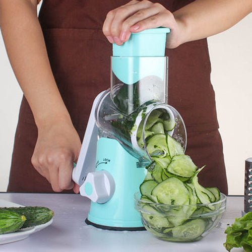Manual   Multifunctional Round Mandoline   Vegetable Cutte & Slicer