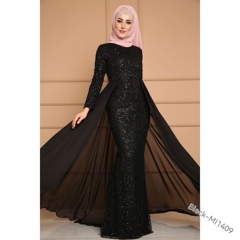 Ladies Gift Retro Style Long Fish Tail Dress