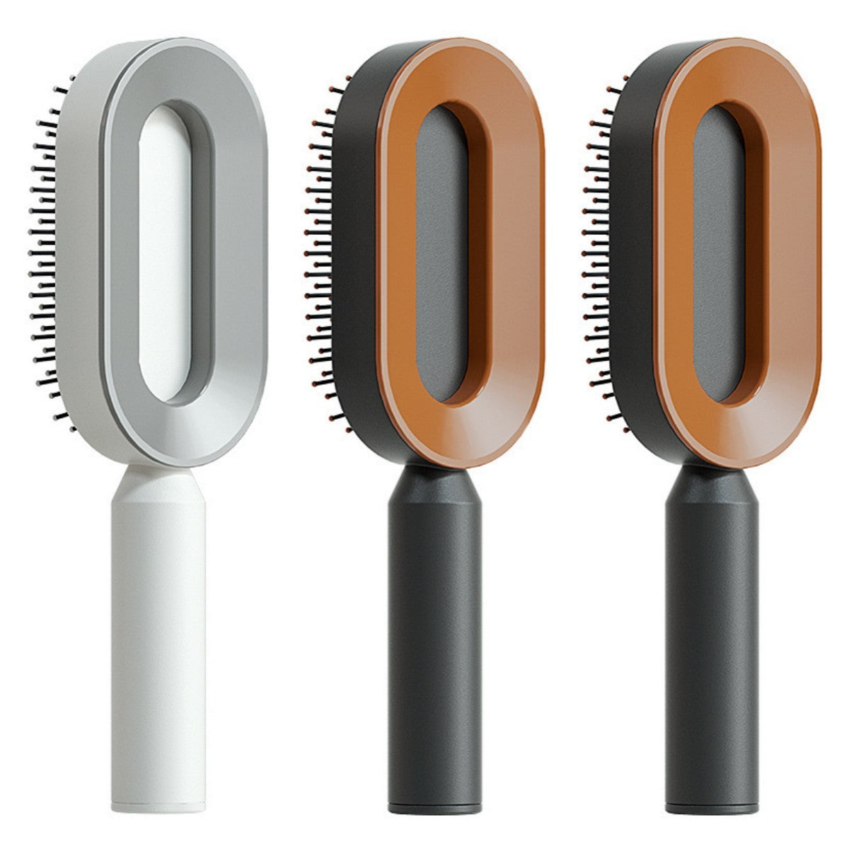 Self Cleaning Hair Brush For Women One-key Cleaning Hair Loss and  Massage Scalp