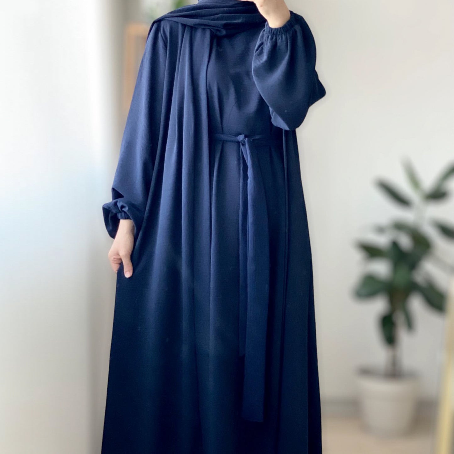 Loose Solid Color Long Two-Piece Dress