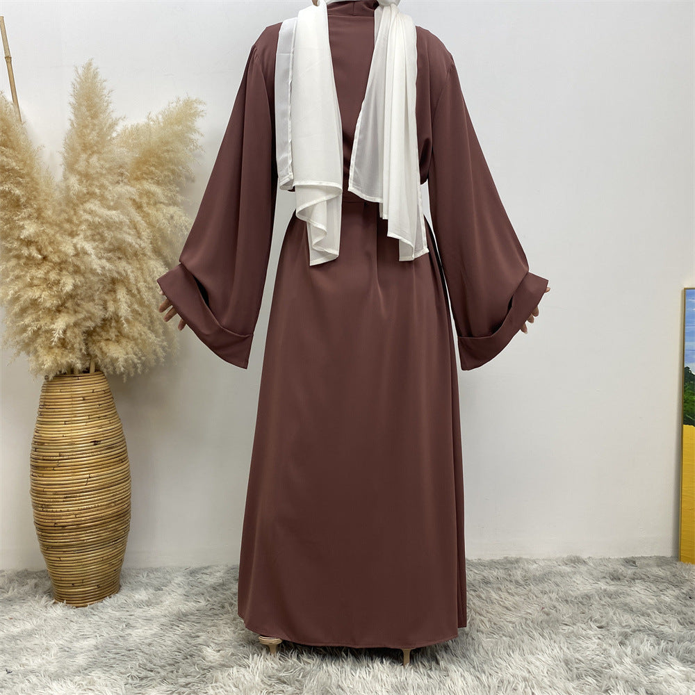 Cardigan dress with pockets
